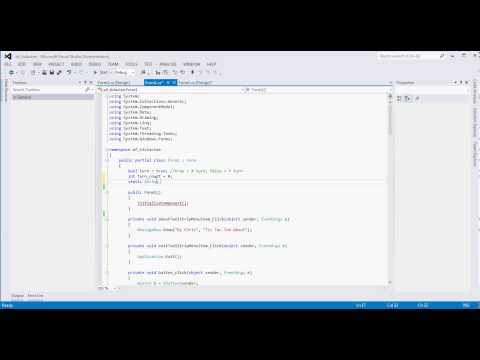 (Part 3) Visual Studio Winform Tic Tac Toe Tutorial Example (C#)