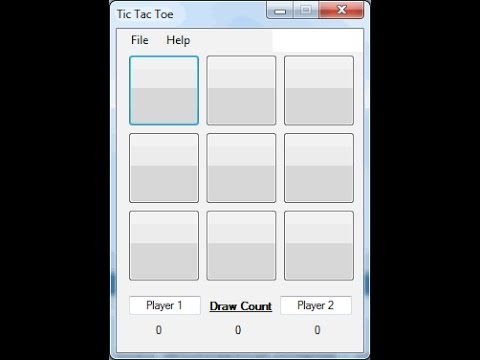 (Part 3a) Visual Studio Winform Tic Tac Toe