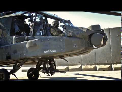 (Short video) M230 chain gun follows the head movement of AH-64 Apache gunner