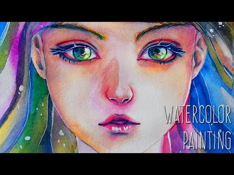 [ Watercolor Portrait ] ~ Into My Soul ~ Painting Process