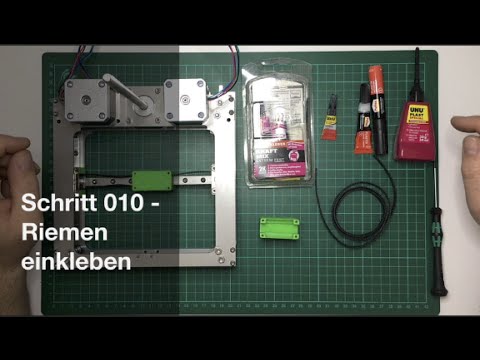 [DICE] Schritt 010: Riemen einkleben