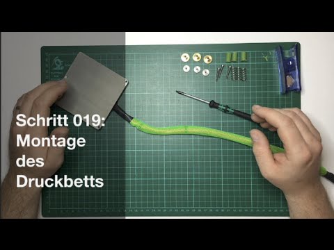 [DICE] Schritt 019: Montage des Druckbetts