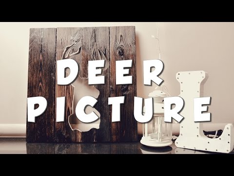 [DIY] Picture of Deer made from old wooden pallet