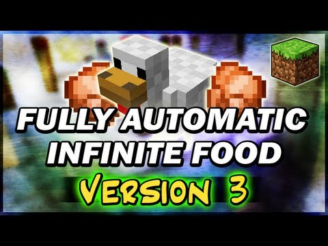 [Minecraft] Fully Auto Chicken Farm Cooker V3 (COMPACT)