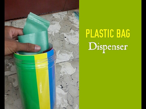 [Reuse][Recycle]How to make Plastic Bag Dispenser