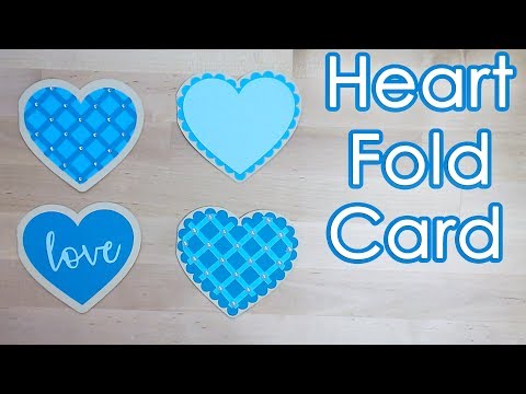 [Tutorial + Template] *Free* How To Make Simple Heart Shape Design Fold Card