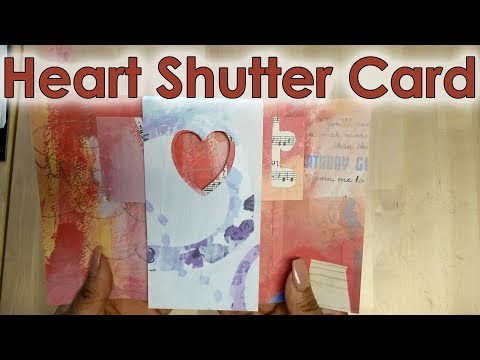 [Tutorial + Template] How To Make Heart Shutter Card