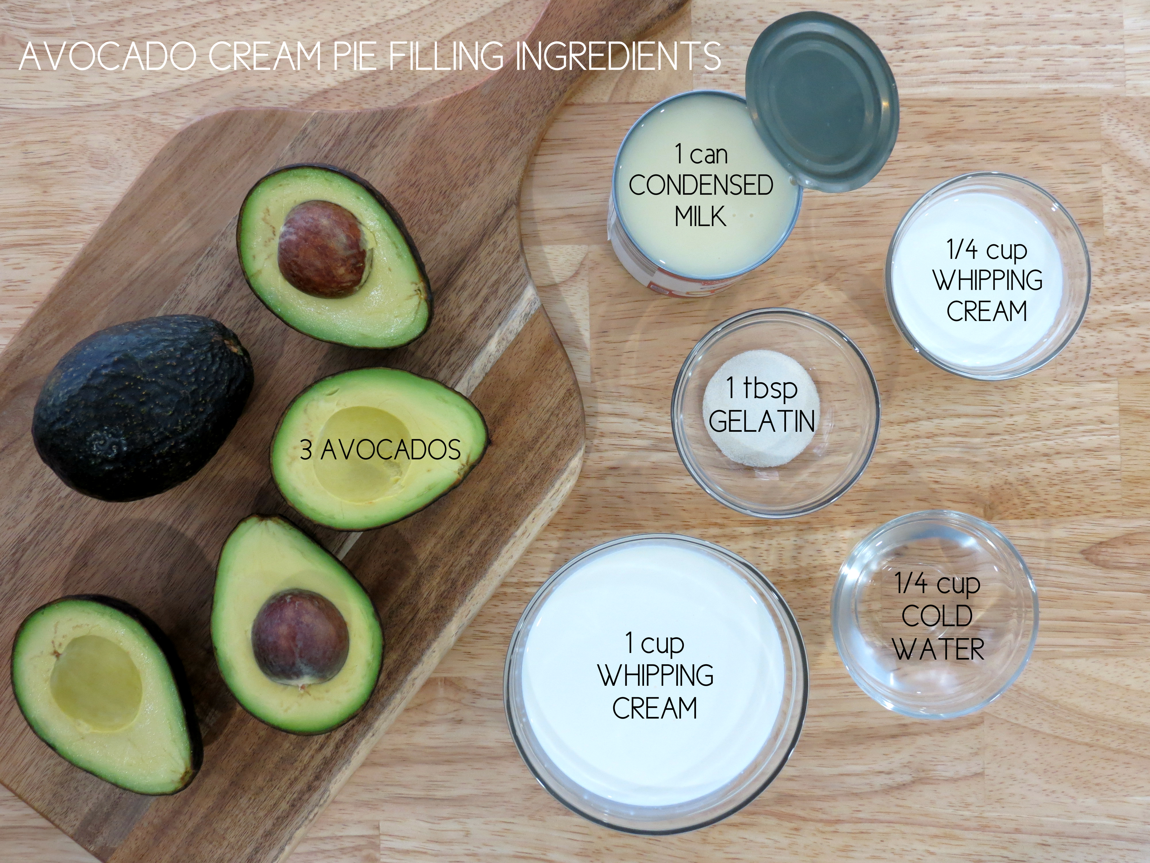 01 - 02 Avocado Cream Pie Filling Ingredients.jpg