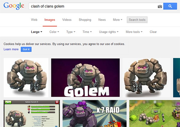 02-Search-for-Clash-of-clans-Golem.jpg