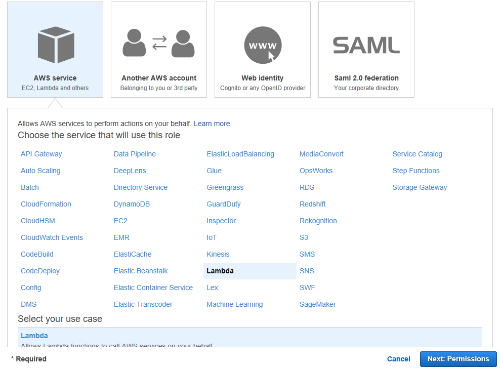 04 IAM Create Role Clicked on Lambda option.png