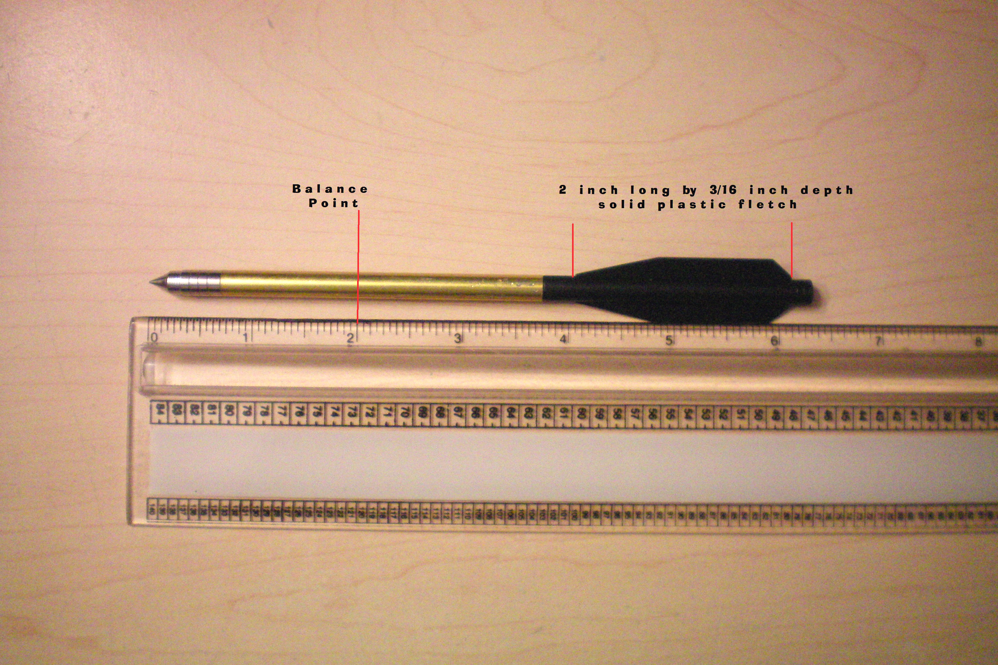 04 labeled Commercial pistol crossbow dart with field tip.JPG