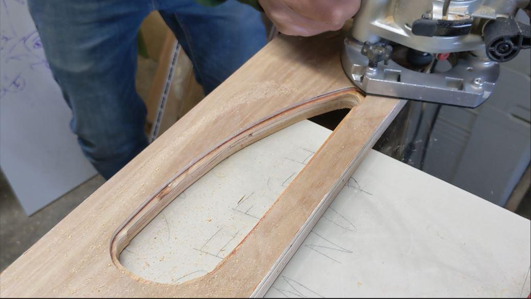 04 router template out on rough plywood.JPG