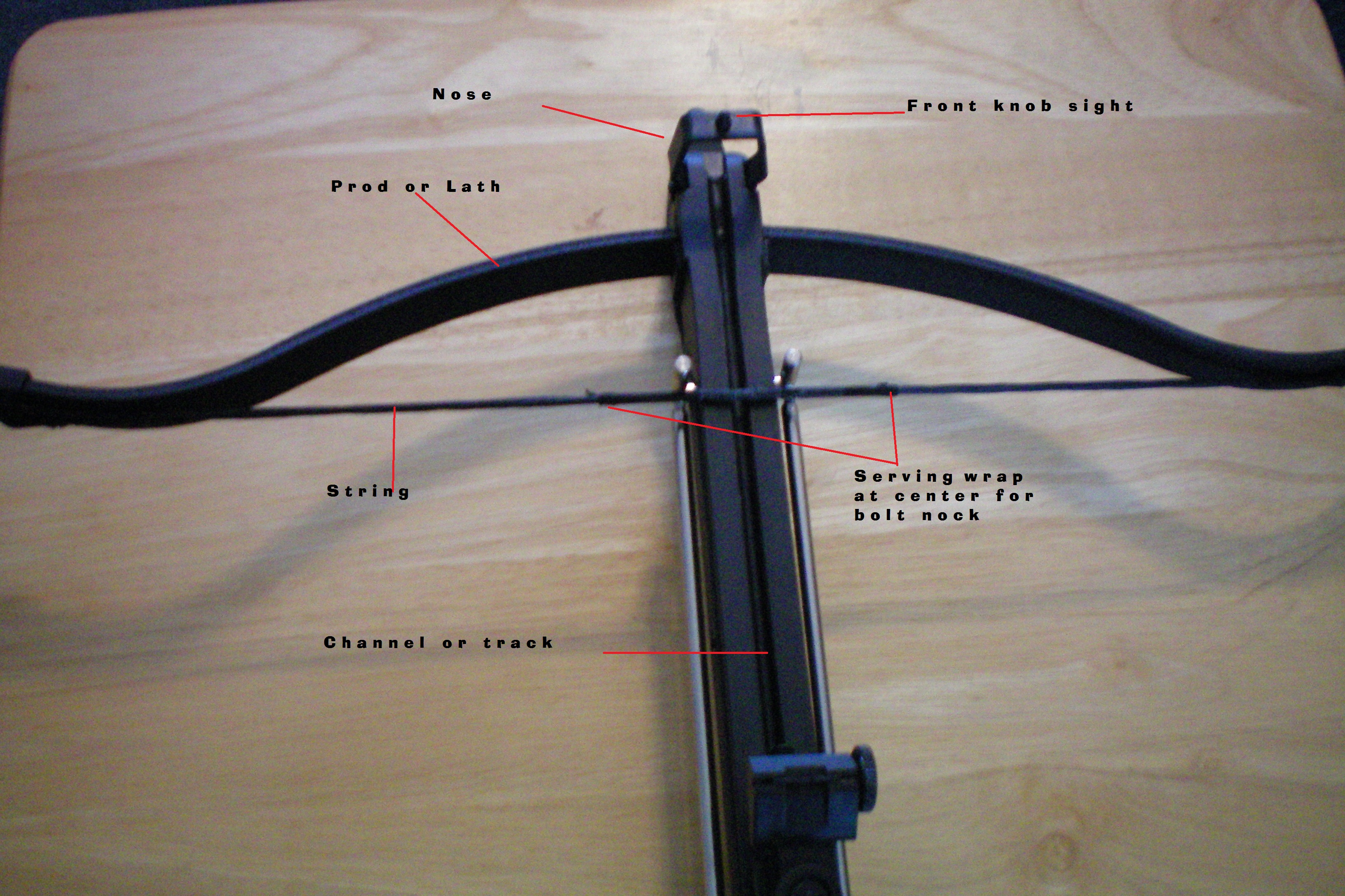 05 labeled  Overhead view showing string cocking device.JPG