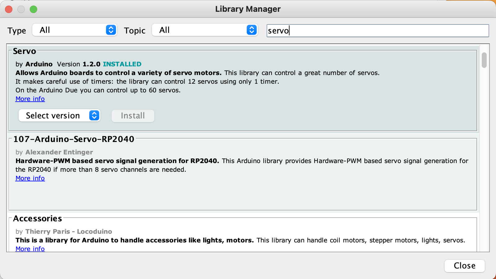 1 Arduino IDE Library Mgr Servo.png