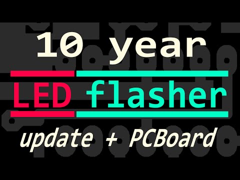 10 Year LED flasher + PC-board