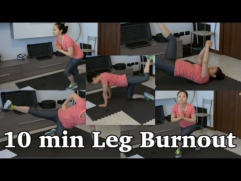 10 min Silent Complete Lower Body Burnout (No Equipment Needed)