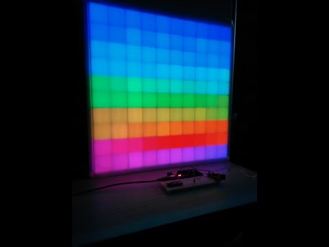 100 pixel Arduino RGB WS2812B led grid - UPDATE 1