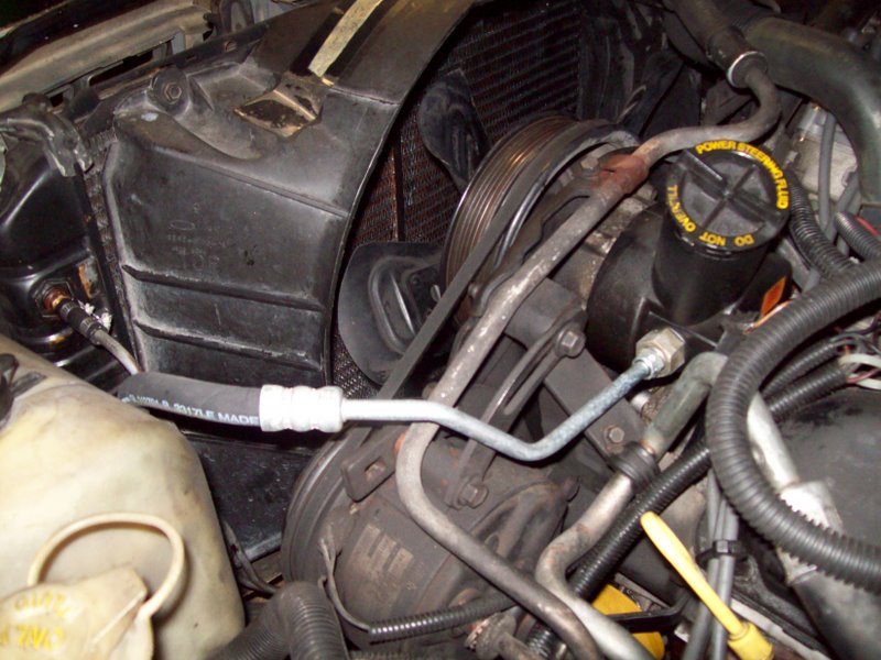 100_0725 Power Steering Pump - serpentine belt removed.JPG