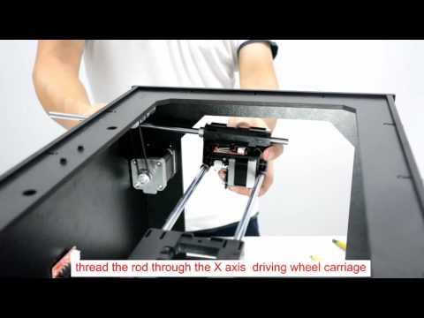 12 Connect Y Axis with X Axis--Geeetech  Duplicator 5 DIY dual extruder 3D Printer assembly