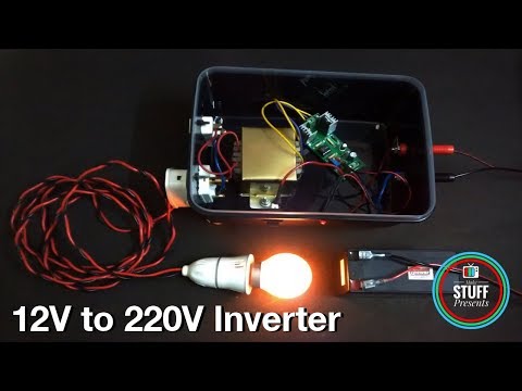 12V to 220V inverter using IR2153 with casing | Emergency Light