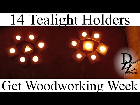 14 Ways to make a Tealight Holder - Get Woodworking Week 2016