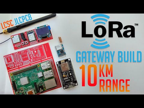 15$ LoRa Gateway/Node ESP8266 custom PCB build with OLED display