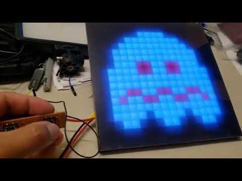 16x16 RGB LED programmed display