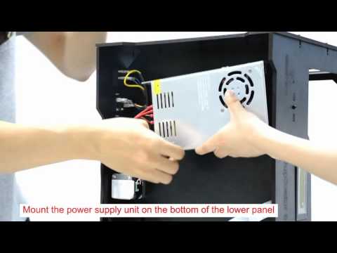 18  Mount the power supply unit--Geeetech  Duplicator 5 DIY dual extruder 3D Printer assembly