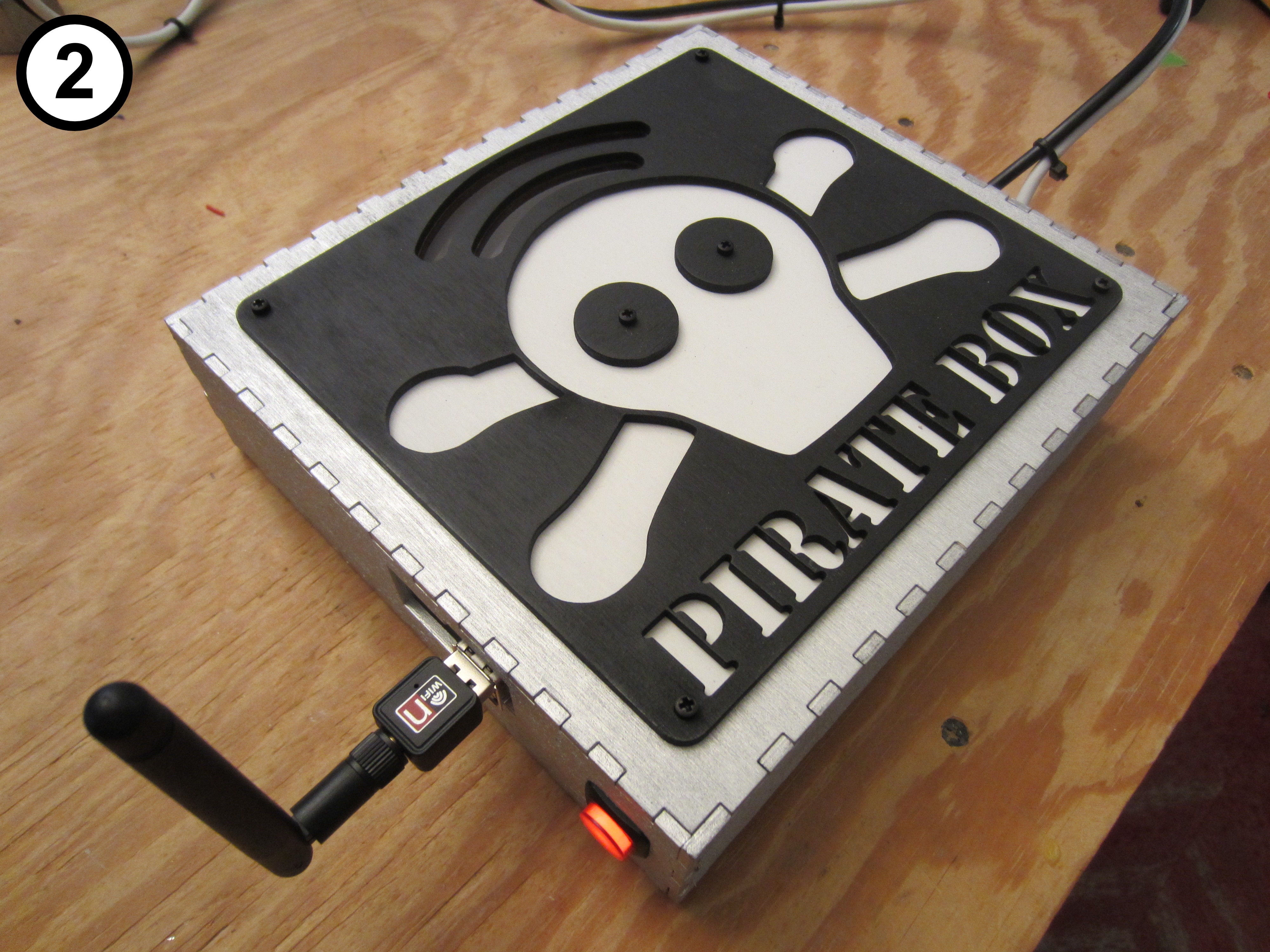 18 - 2 - PirateBox Powered On.JPG