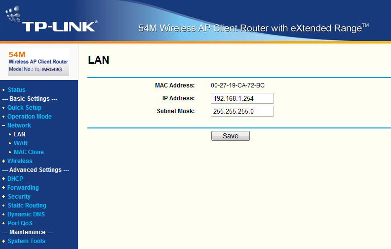 192.168.1.254 as a Default Router Address.jpg