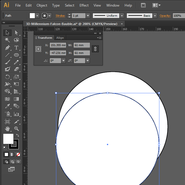 1a-Draw-2-circles-one-65mm-and-the-other-61mm.jpg