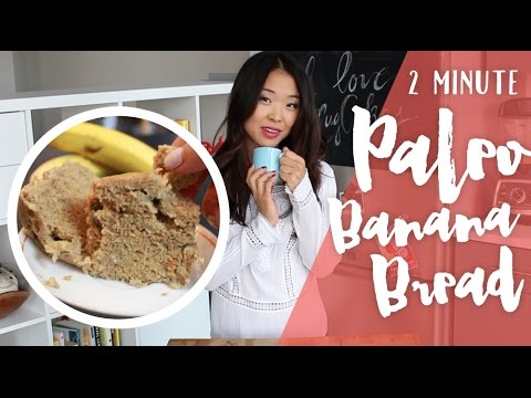 2 Minute Paleo Banana Bread - In the Microwave!