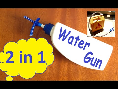 2 in 1 Water gun homemade