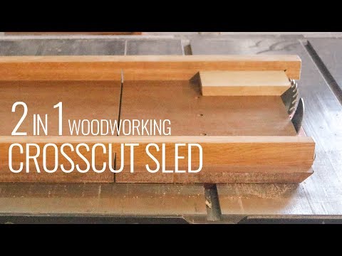 2 in 1 Woodworking Crosscut Sled