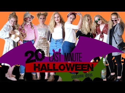 20 LAST MINUTE Halloween costume ideas