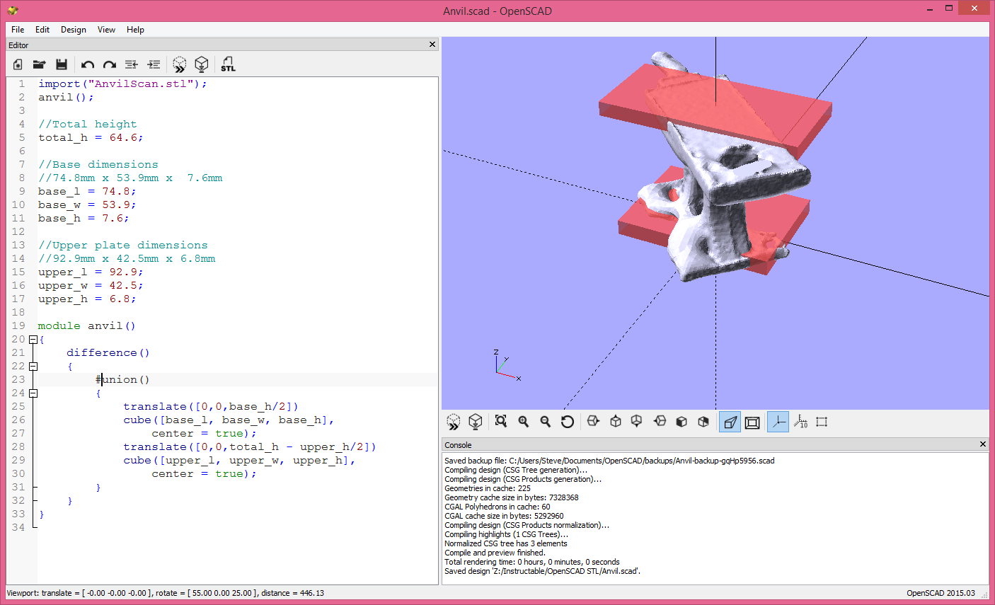 2015-07-18 18_59_09-Anvil.scad - OpenSCAD.png