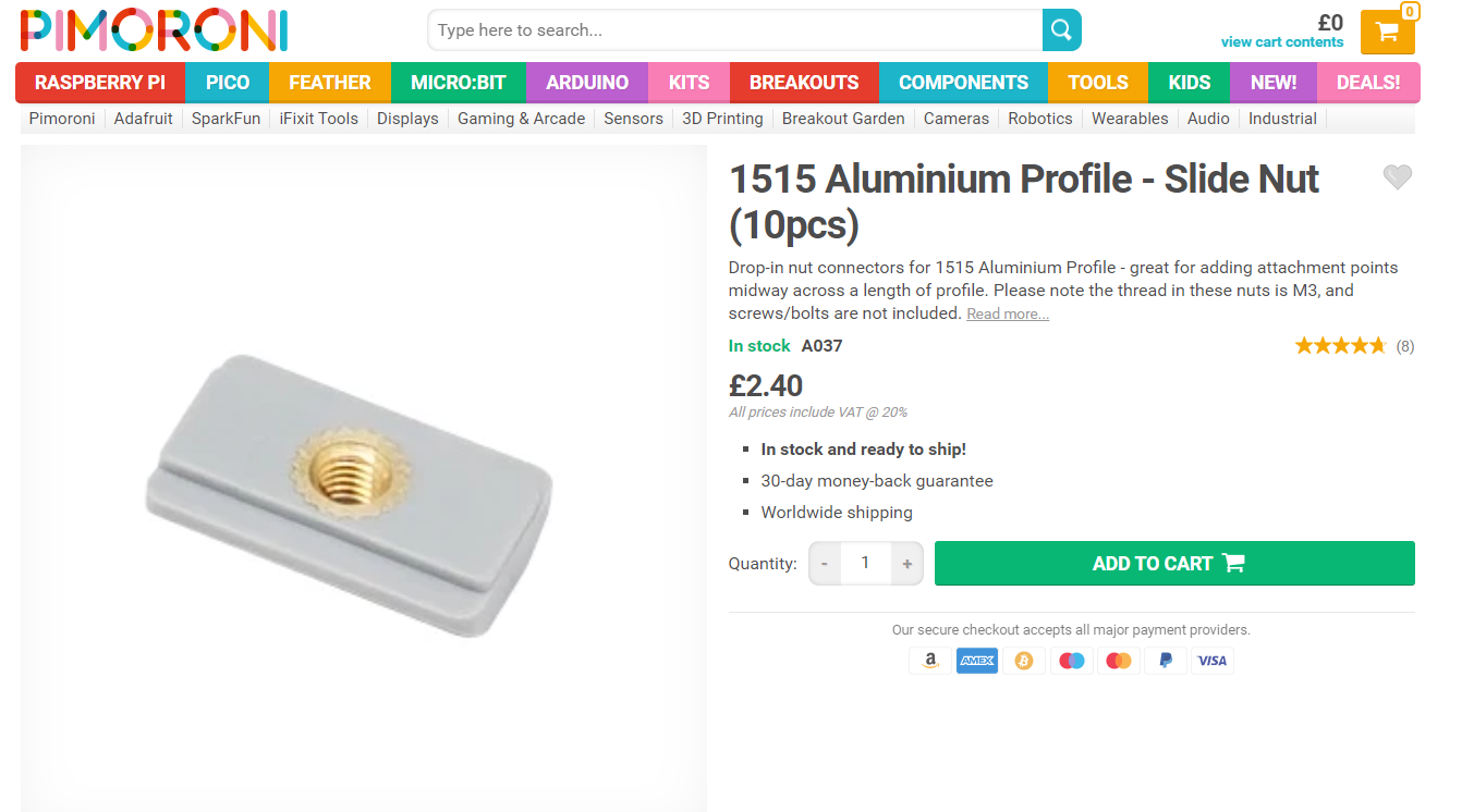 2021-03-30 15_08_49-1515 Aluminium Profile - Slide Nut (10pcs) &ndash; Pimoroni.png