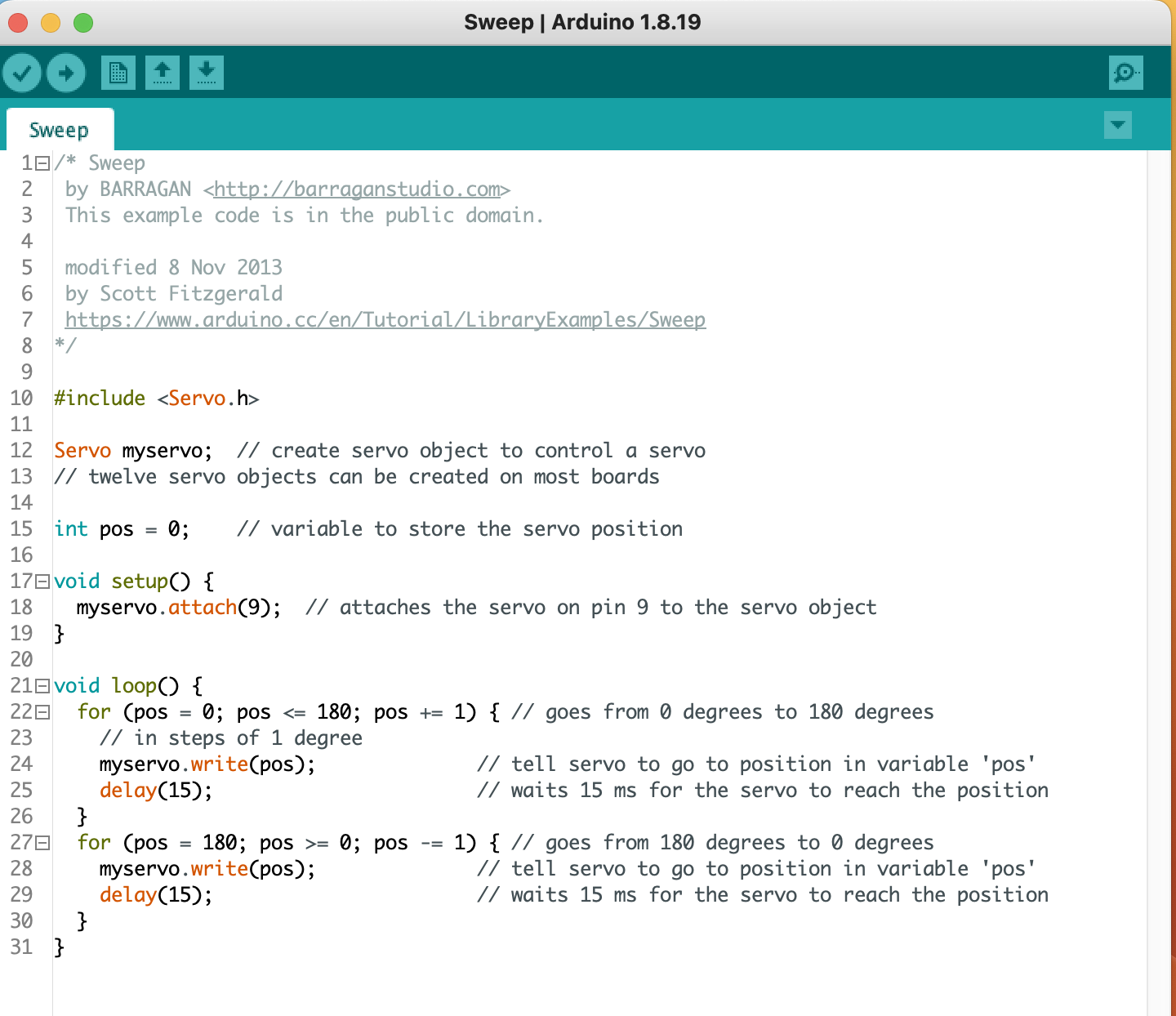 3 Arduino IDE Servo Sweep Code.png