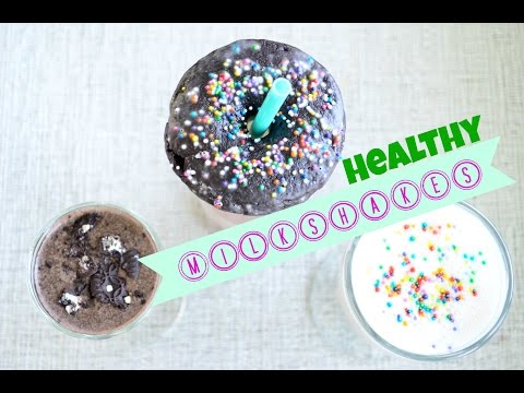 3 HEALTHY MILKSHAKE RECIPES - FUNFetti, Donut, &amp;amp; Cookies &amp;amp; Cream!