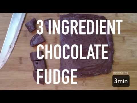 3 Ingredient Chocolate Fudge