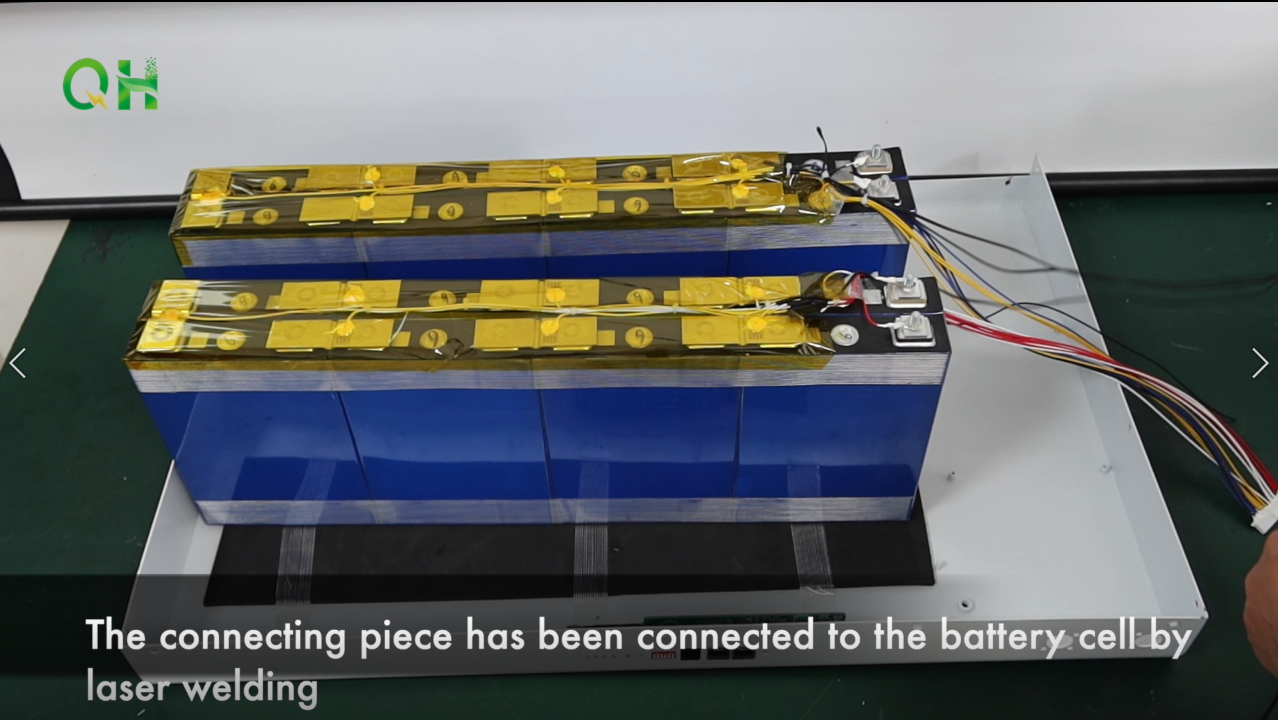 3- The Connecting Piece Has Been Connected to the Battery Cells by Laser Welding.png