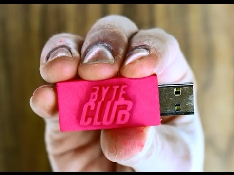 3D Printed BYTE CLUB Flash Drive