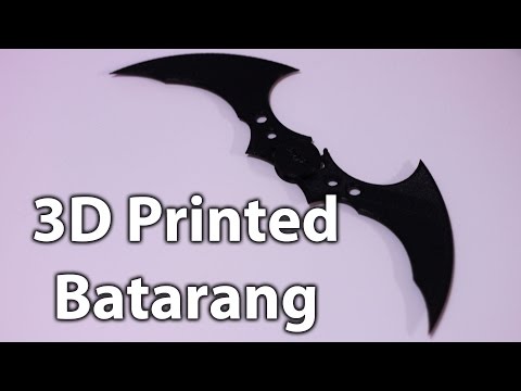 3D Printed Batman Batarang