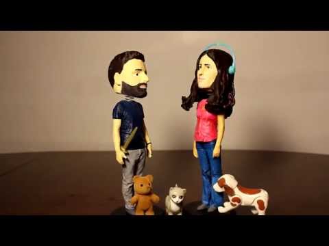 3D Printed Bobblehead - High Resolution Full Body Scanned