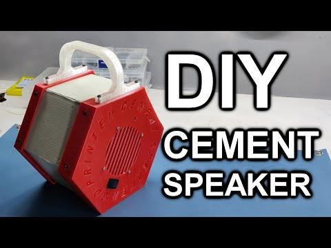 3D Printed Cement HEX Bluetooth Speaker