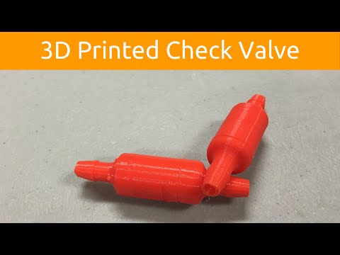 3D Printed Check Valve