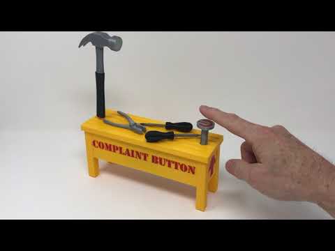 3D Printed Complaint Button II: Hammer Time