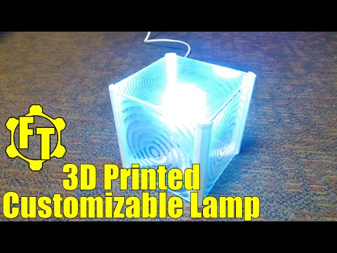 3D Printed Customizable LED Lamp | FozzTech