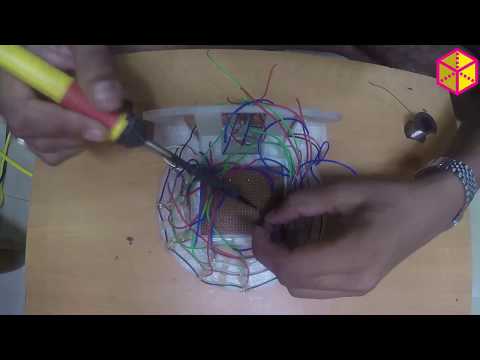 3D Printed Flashing LED Dial Clock - Circuit Assembly