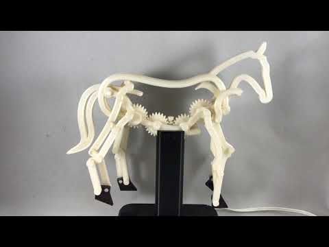 3D Printed Horse Automata, Prototype 2